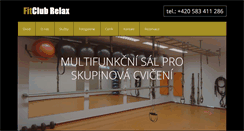 Desktop Screenshot of fitclubrelax.cz