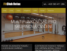 Tablet Screenshot of fitclubrelax.cz